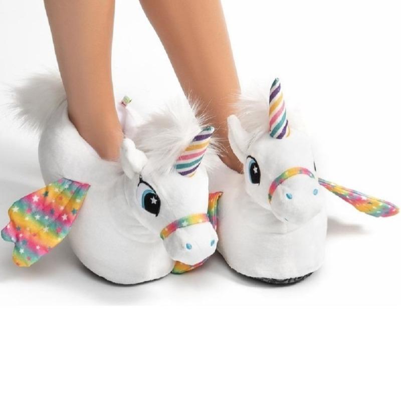 Twigy White Unicorn Slipper Size 30-31