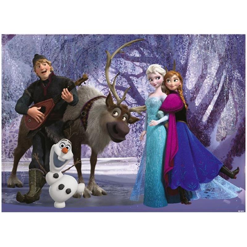 Lisciani - Puzzle Double Face Supermaxi 60 Frozen Music and Fun