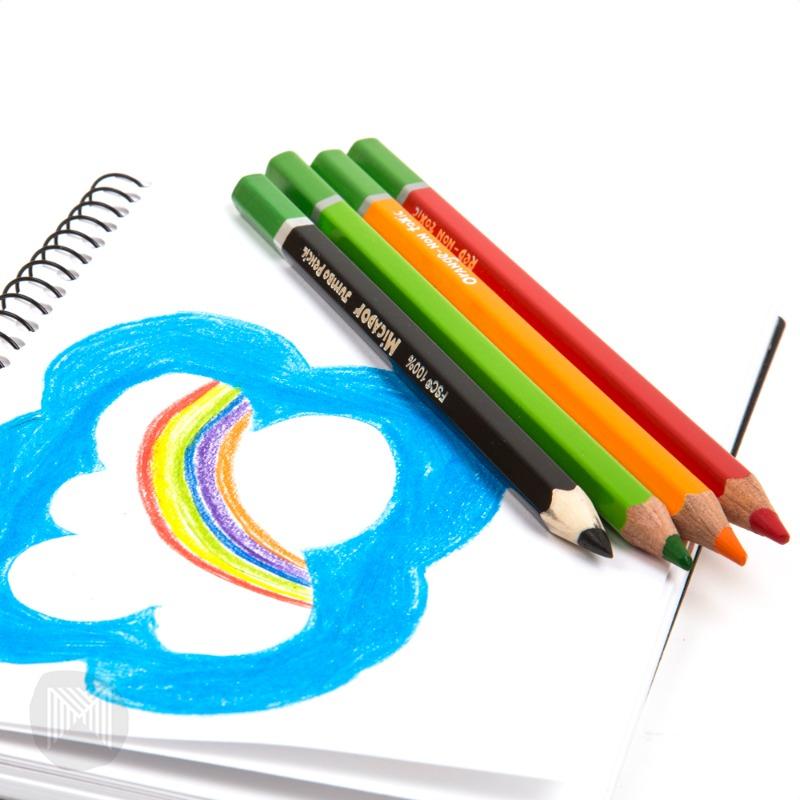 ميكادور - جونيور قلم رصاص كولورش جامبو - حزمة 10