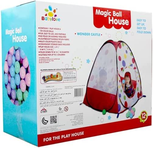 Baby Love Magic Ball House Tent For Kids with 100 Balls