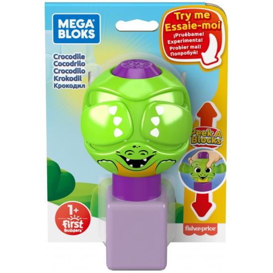 Mega Bloks Bricks Peek A Blocks -Crocodile