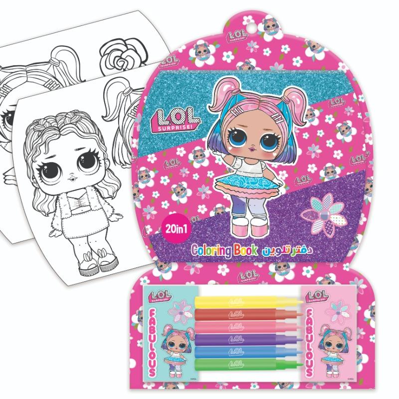 لول سربرايز - مجموعة تلوين لول سربرايز 6 ألوان للاطفال