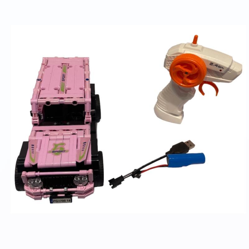 سيارة سباق بتحكم عن بعد - إصدار المستكشف الوردي - 434 قطعة