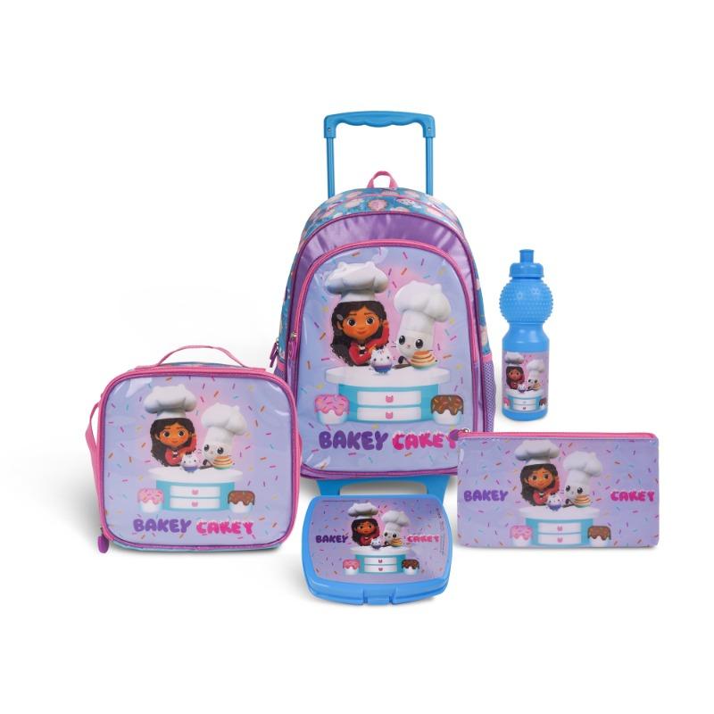 Gabby Doll House 5-in-1 Wheeled Bakery Cake School Set 16 Inch