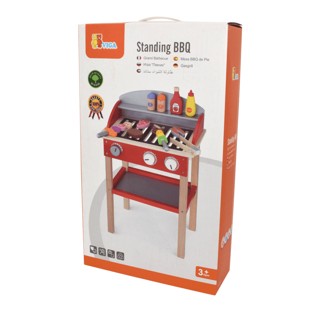 VIGA Wooden Standing Barbecue