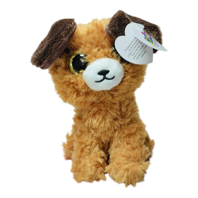 Cuddly Lovables Brown Poodle Dog Plush Toy 15 Cm