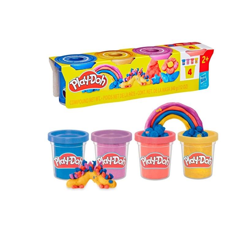 Play Doh Confetti Putty Colourful Clay Set - 4 Pack