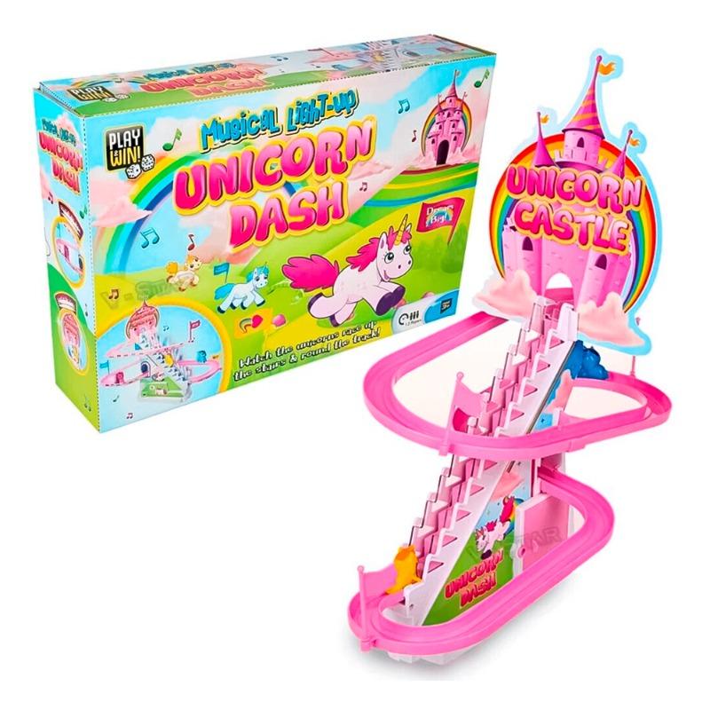 RMS Toys Magical Light-Up Unicorn Dash Game Play & Win