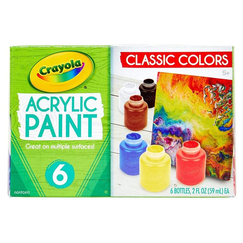 Crayola Acrylic Paint Set 6 Ct