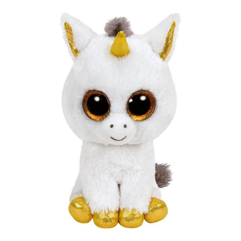 Ty Beanie Boos Unicorn Pegasus Whte Reg 6 inch