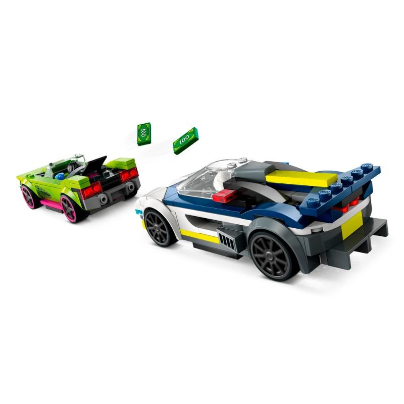 Lego City Police Car and Muscle Car Chase
