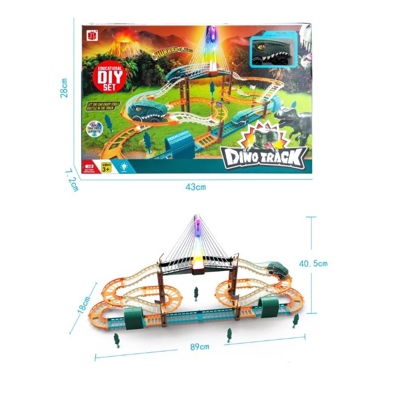 Dino Track Set With Lights And Sound
