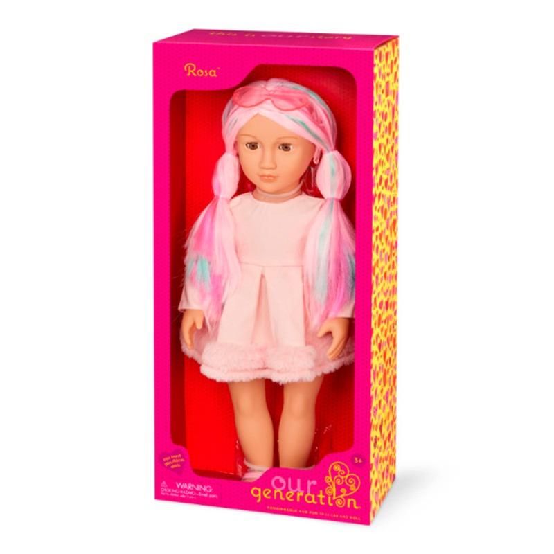 Our Generation Rosa Fashion Doll with Multicolored Hair