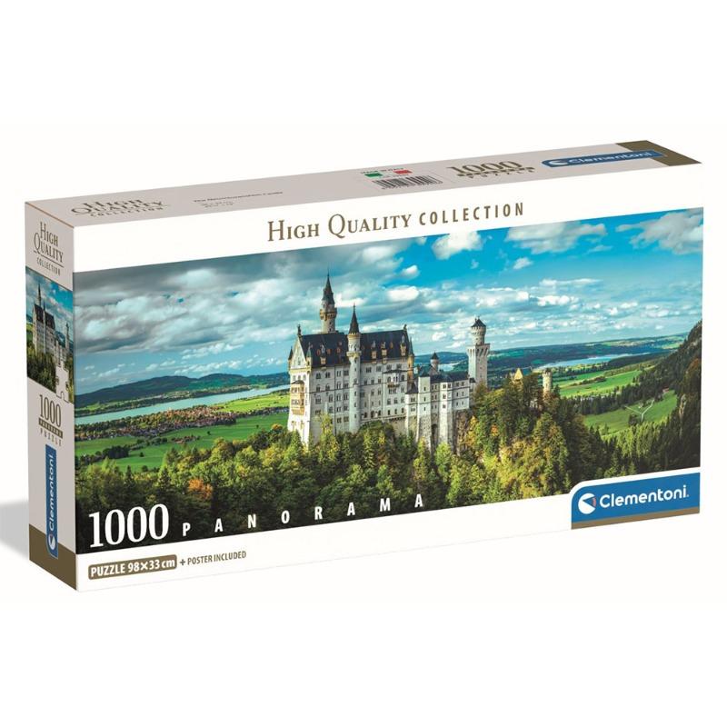 Clementoni Puzzle1000 Panorama Hqc The Neuschwanstein Castlecompact