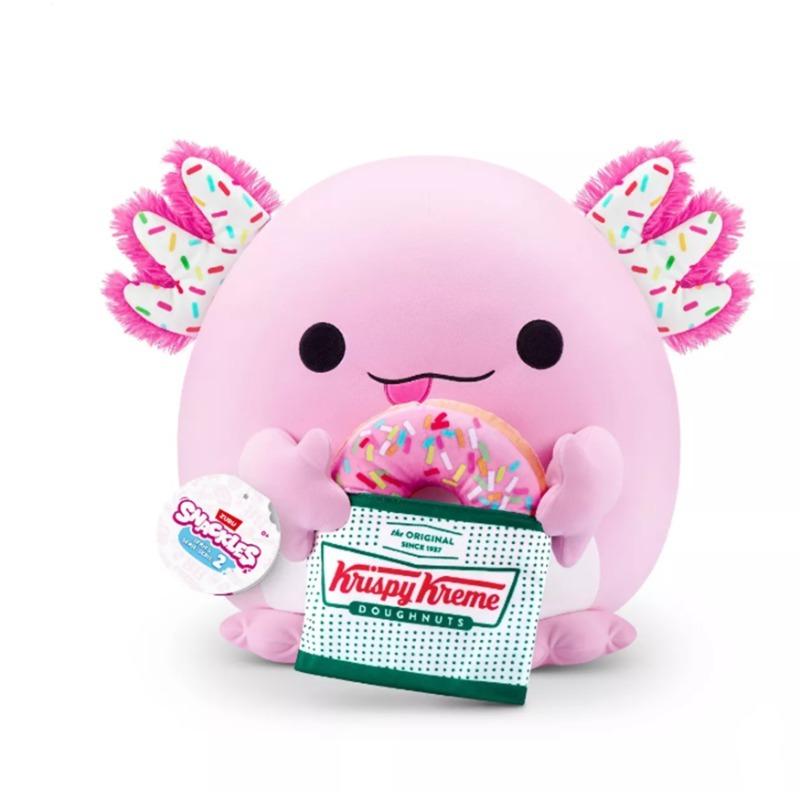 Snackles Axolotl Plush Toy with Crispy 16 Inch