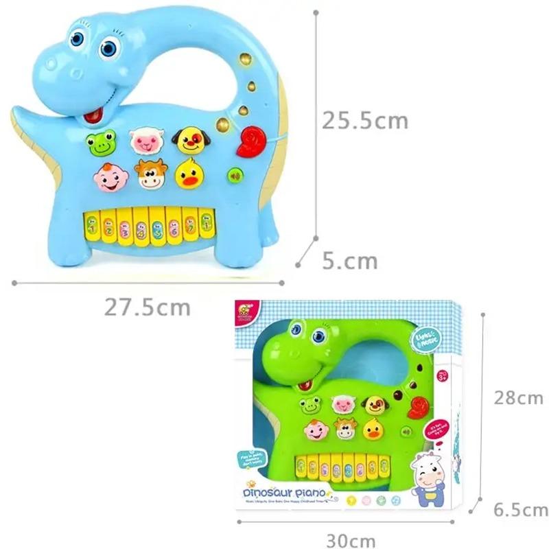 Electric Cartoon Dinosaur Piano Musical Instruments