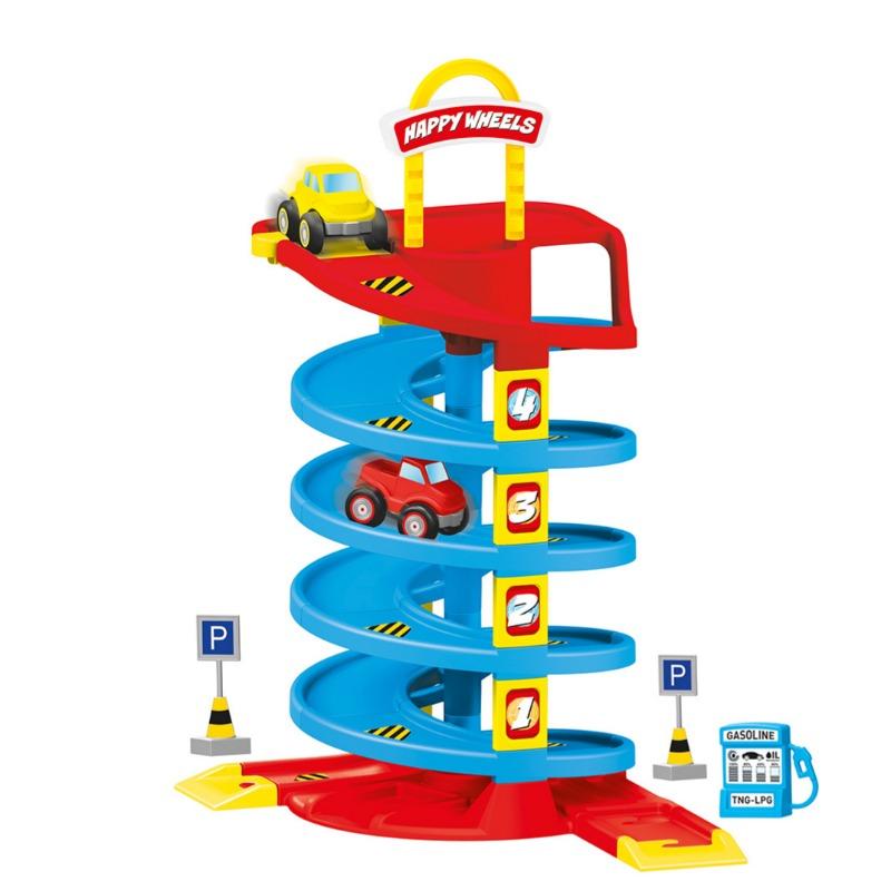 دولو - لعبة مسار سيارات دائري 4 طوابق