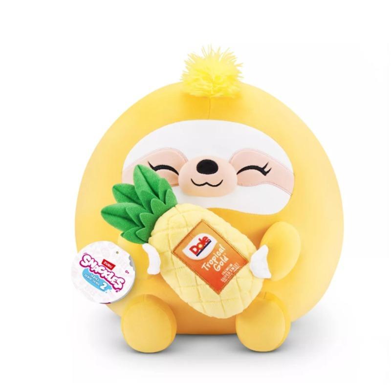 سناكلز - دمية قطيفة كسلان مع أناناس 8 بوصة