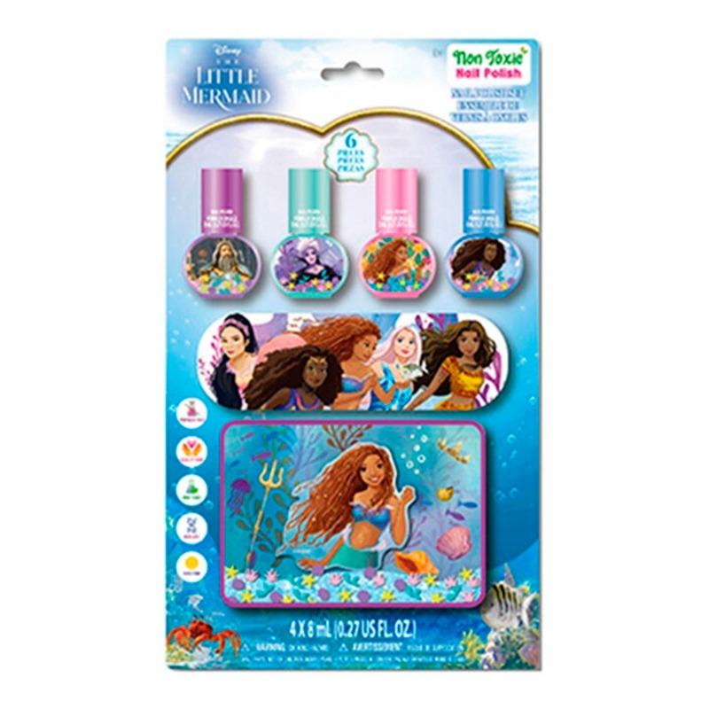 Townley Girl Little Mermaid Nail Polish Pack with Water File - 4 Colors