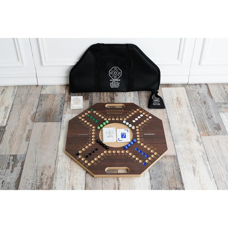 لعبة جاكارو قابلة للطي مع لوحة خشبية مرقمة - 4 أشخاص