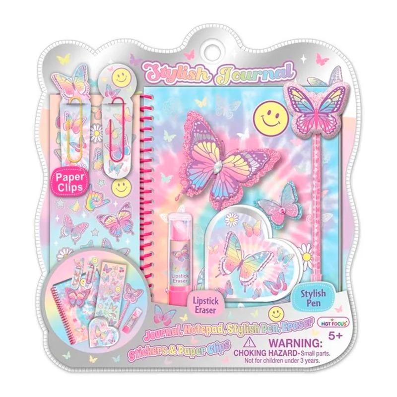 Hot Focus Butterfly Stick Journal Writing Set