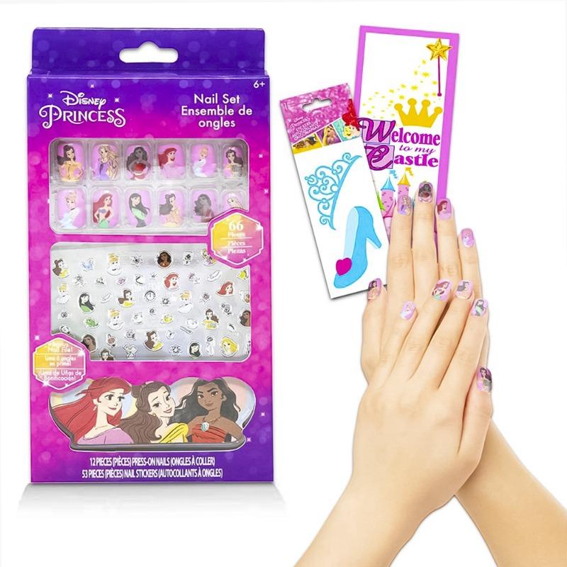 Townley Nails Set With Stickers Disney Princess 66 Pcs
