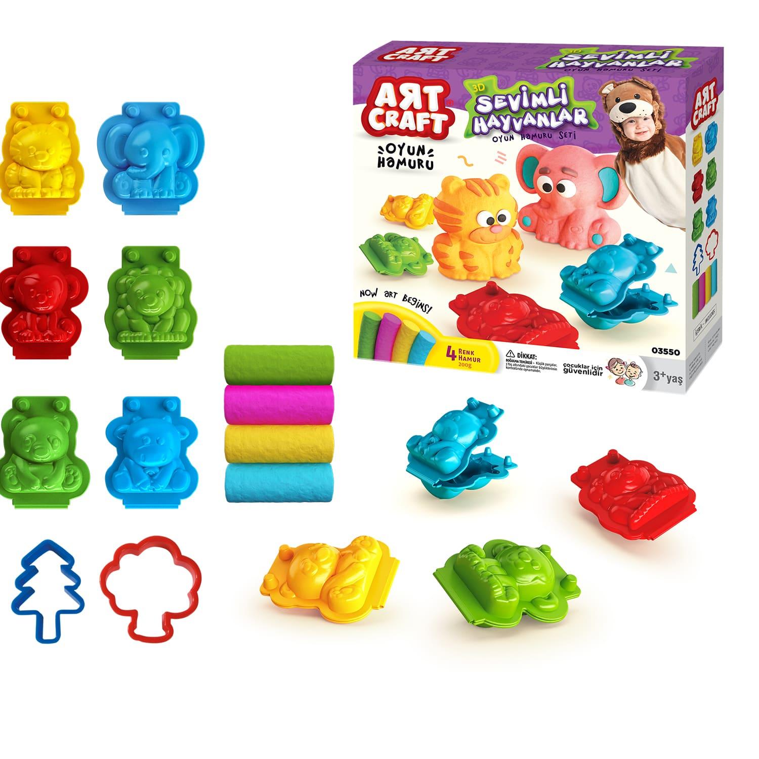 3D Animals Dough Set 200 GR