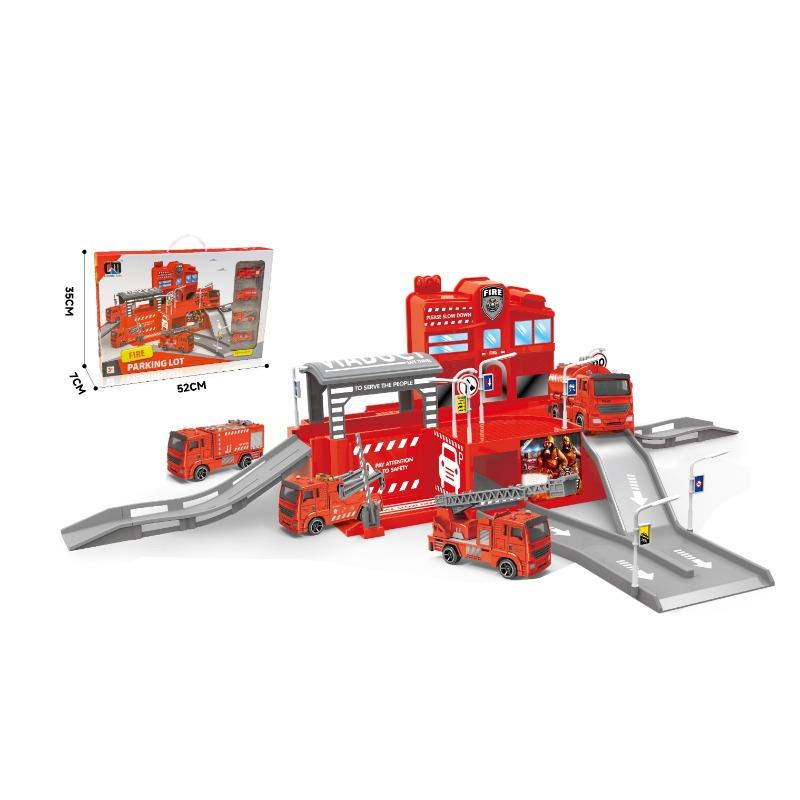 Fire Parcking Racing Lot Set For Kids