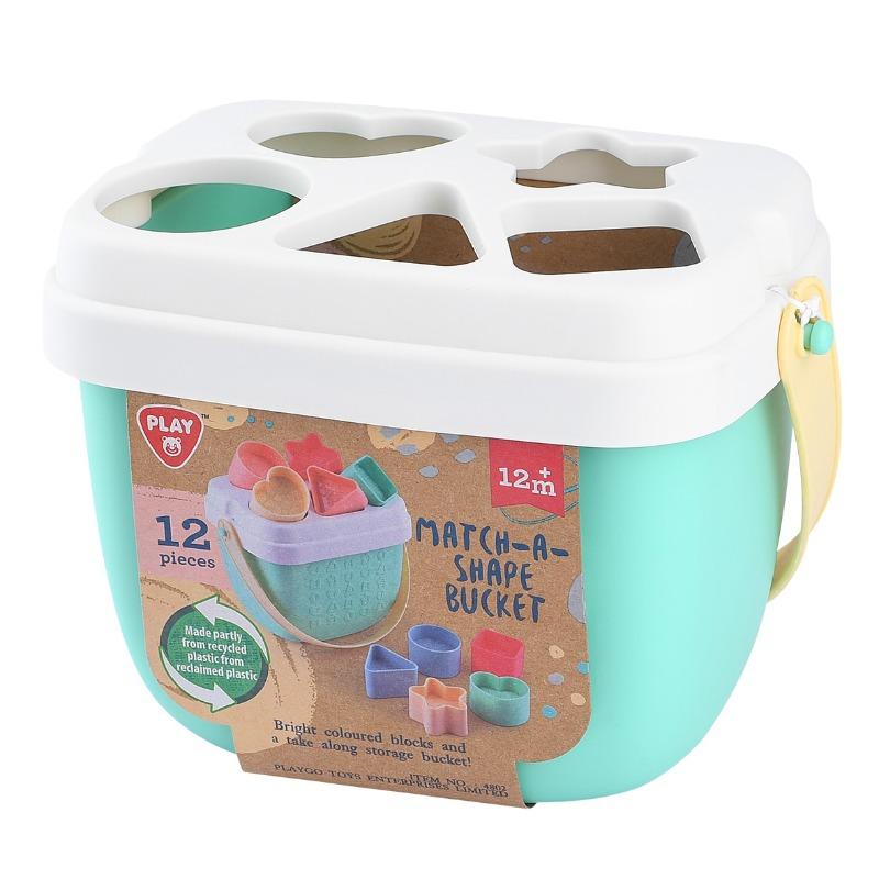 Play Go Recycled Material Match A Shape Bucket