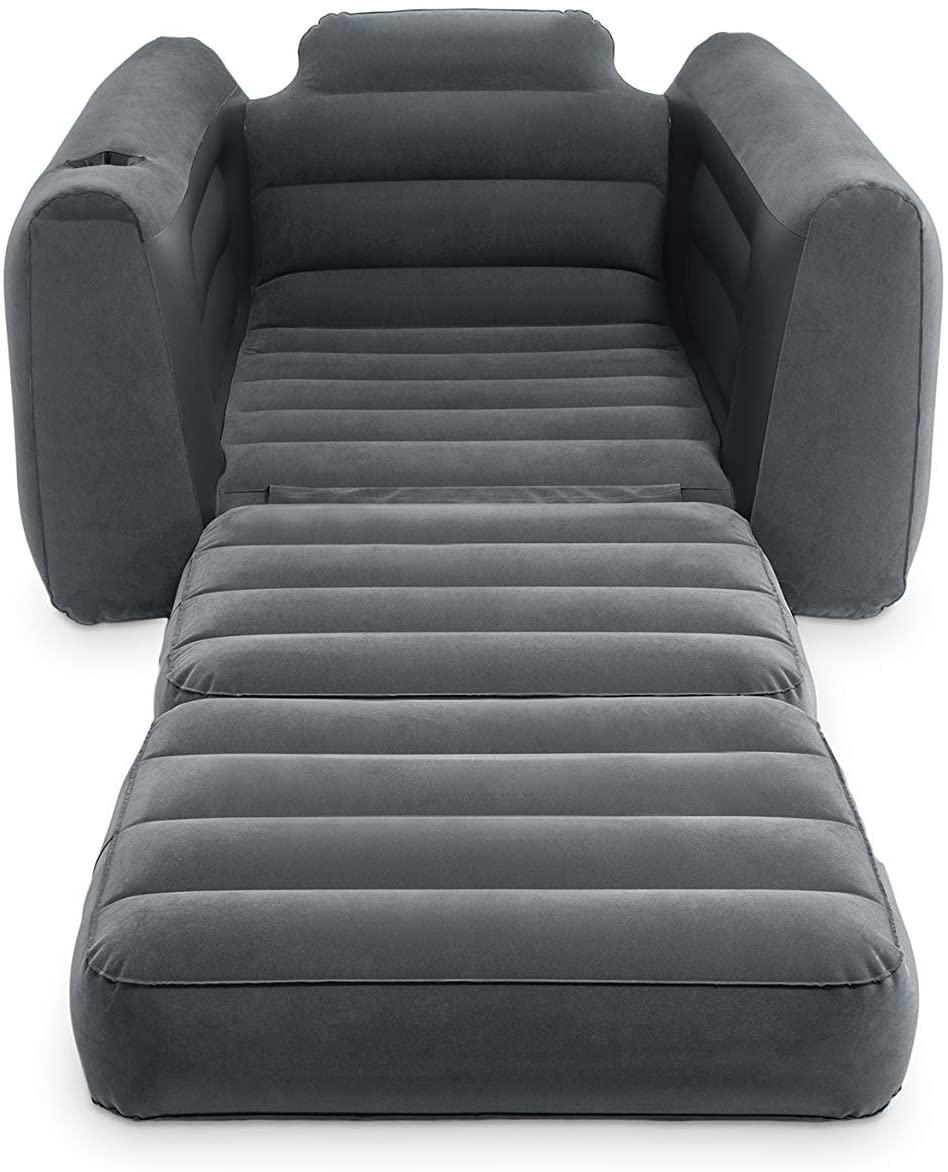 Intex -Pull-Out Inflatable Chair Grey