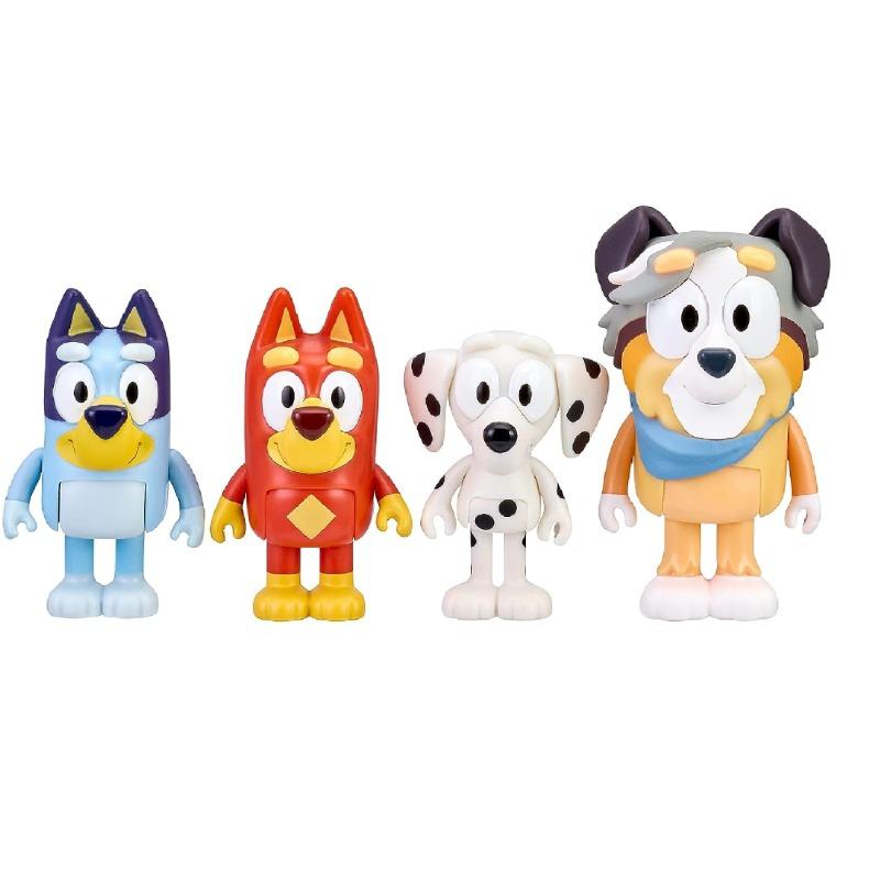 Bluey and Friends Poseable School 4-pack