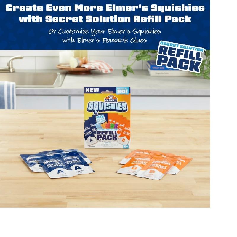 Elmer's Squishies DIY Toy Activity Kit with Mystery 4 Character