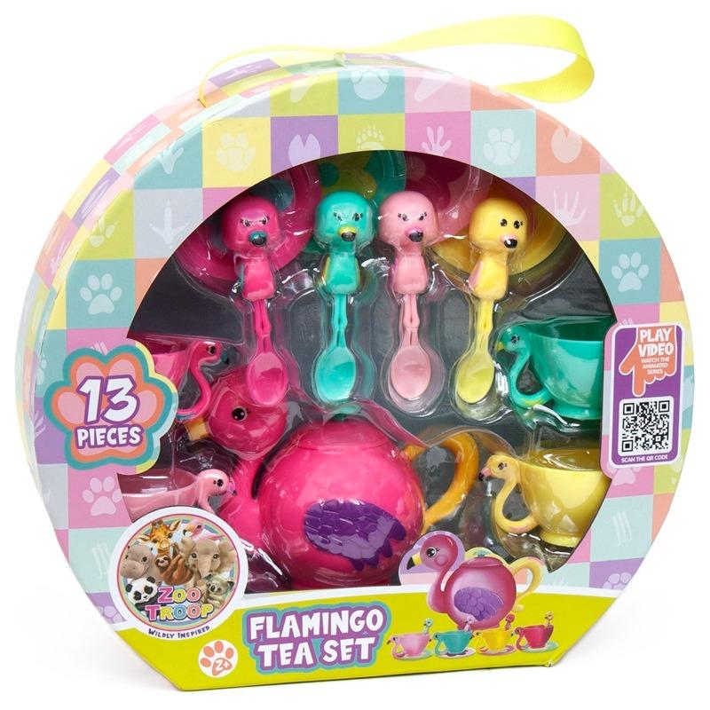 Flamingo Tea Set With Accessories