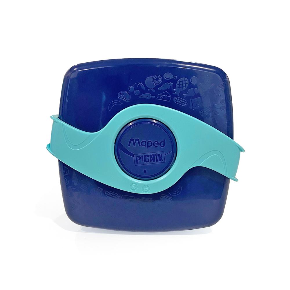 مابيد - صندوق الوجبات الخفيفة 4 في 1 لون أزرق مع أخضر