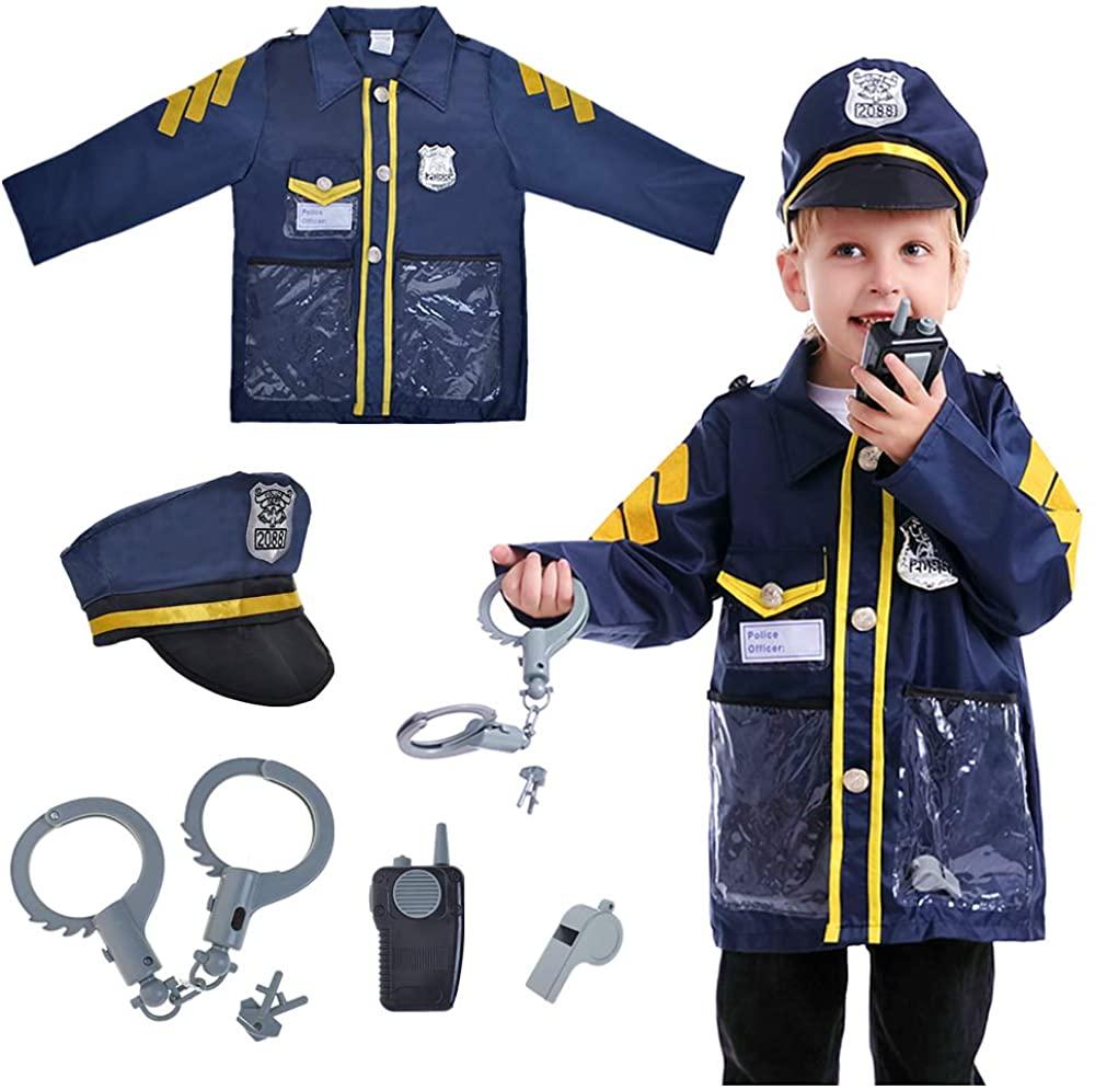 Police Officer Costume For Kids - One Size 3 - 8yrs