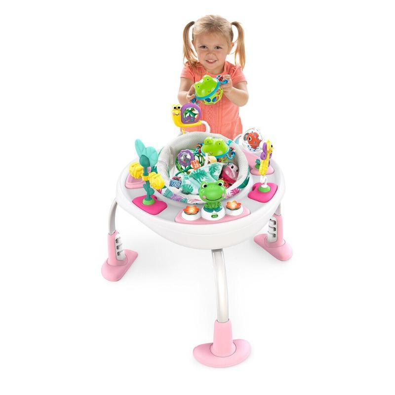 Bright Starts Baby 2 In 1 Activity Center Jumper ِAnd Table - Pink