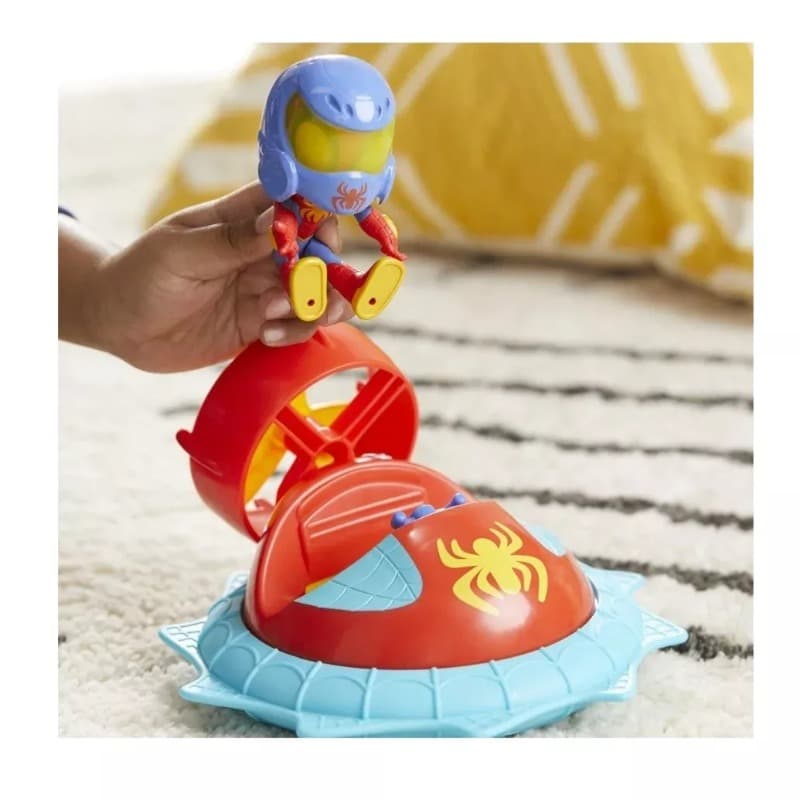 Marvel Spidey & His Amazing Friends Web-Spinners Spidey with Hover Spinner Vehicle & Action Figure