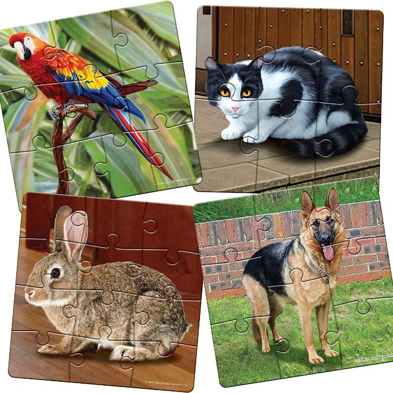 Frank My Pets Pack of 4 Puzzles - 36pcs