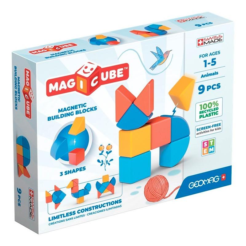 Geomag Magicube 3 Shapes Animals - 9 pcs