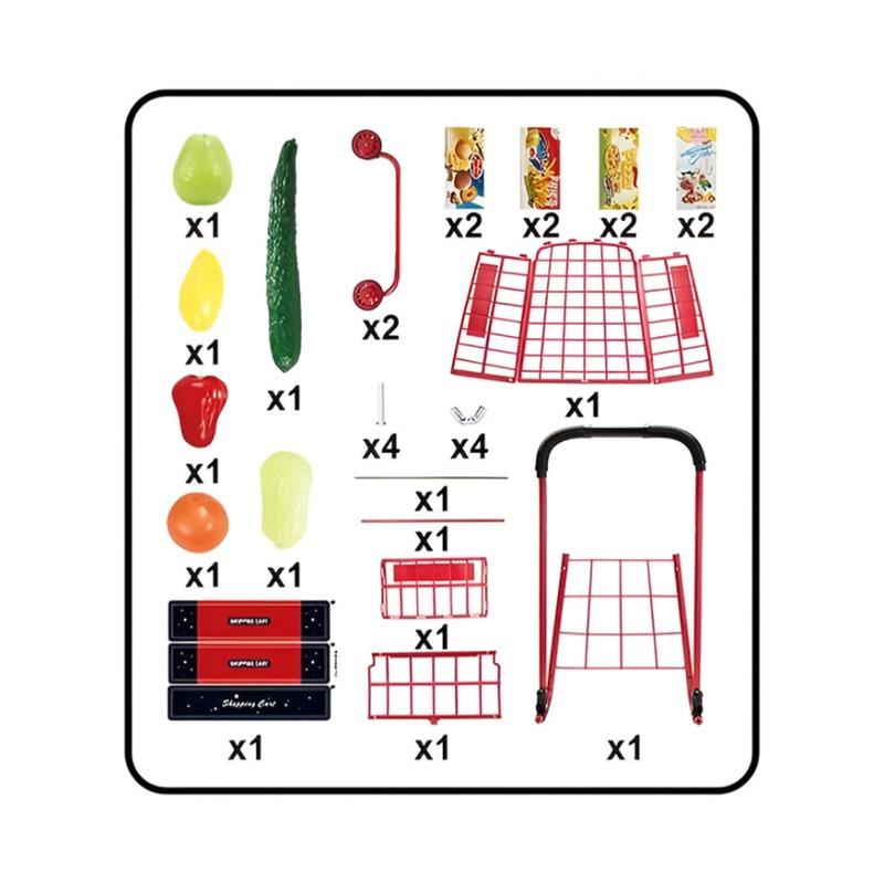 Supermarket Shopping Cart Set