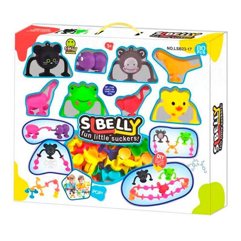 Animal Funny Little Suckers Set - 80pcs