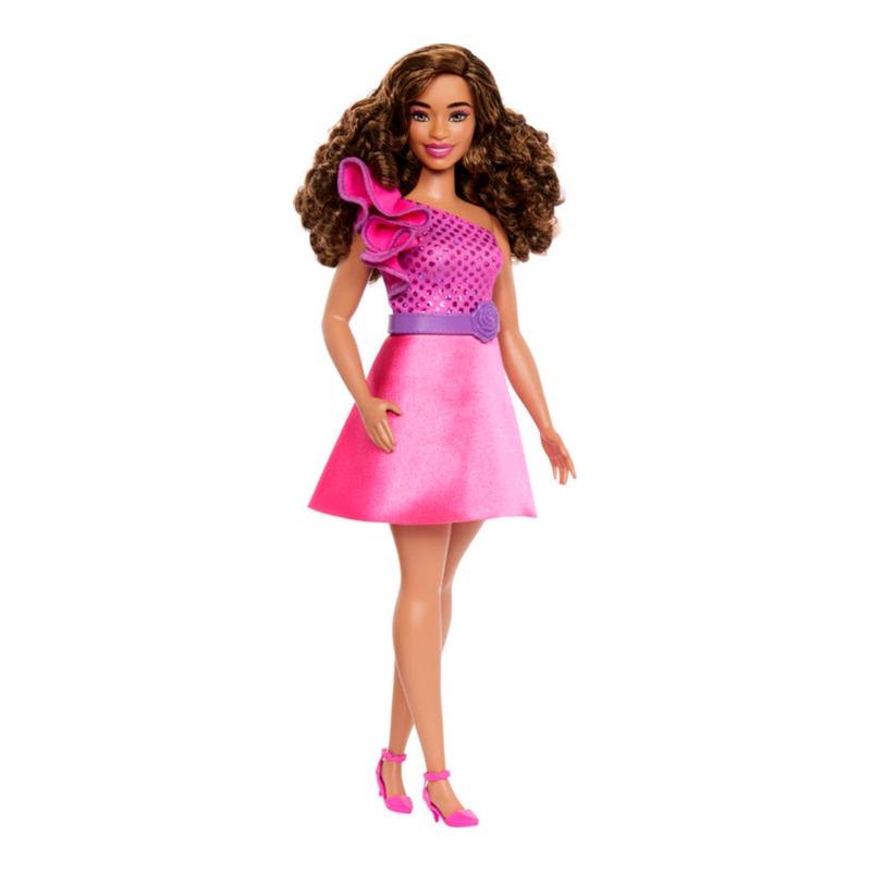Barbie Fashionistas Doll Sparkly Pink Dress