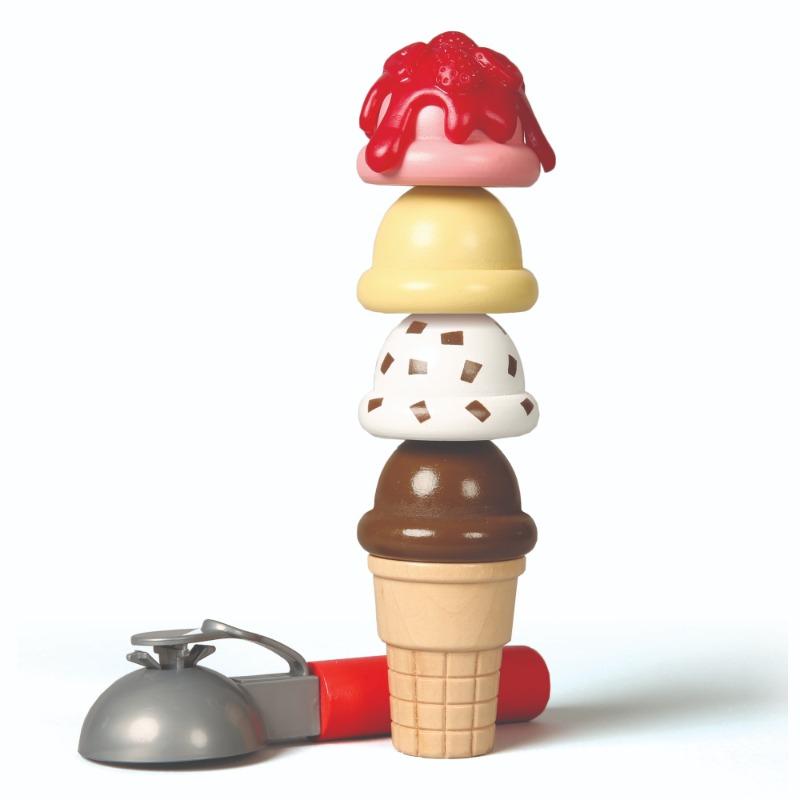 Melissa And Doug - Wooden Scoop and Serve Ice Cream Counter