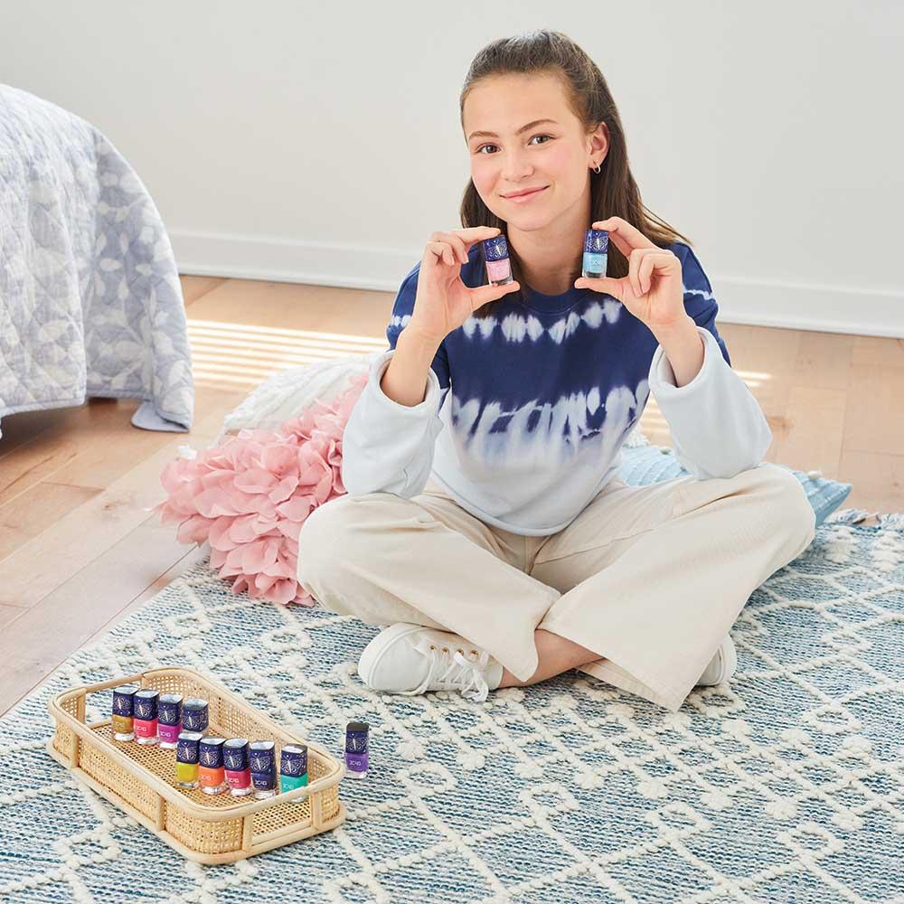 مجموعة عبوات طلاء الأظافر اللامعة - 12 قطعة