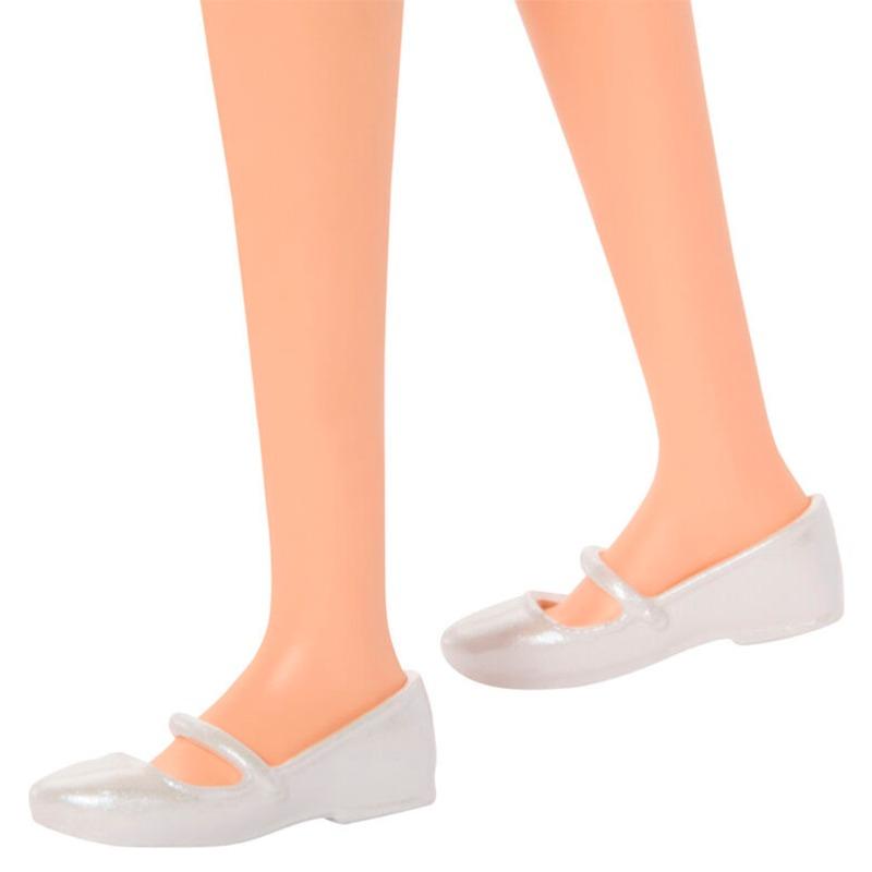 Barbie Fashionistas Doll with Black Hair and Pink Cotton Dress