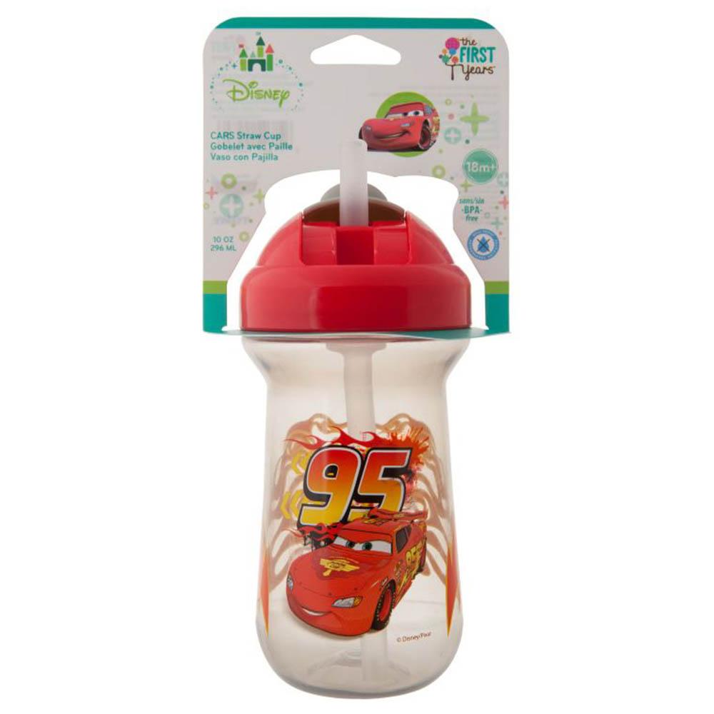 The First Years Disney Cars Flip Top Straw Cup
