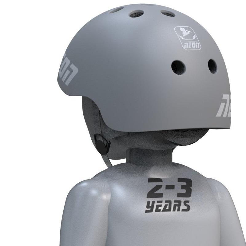 واي فلوشن - خوذة حماية نيون لون رمادي