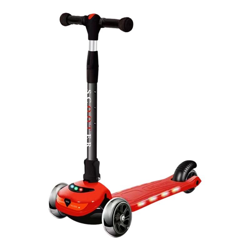 سكوتر أطفال ثلاثي العجلات قابل للطي والتعديل