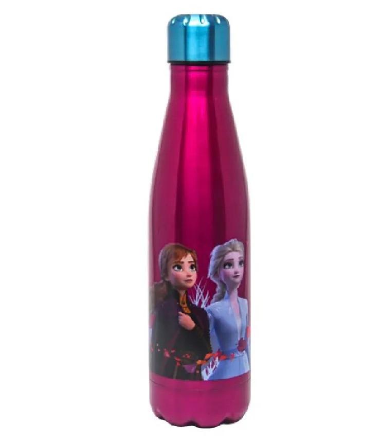 Disney Frozen Stainless Steel Water Bottle Purple & Blue - 600 ml