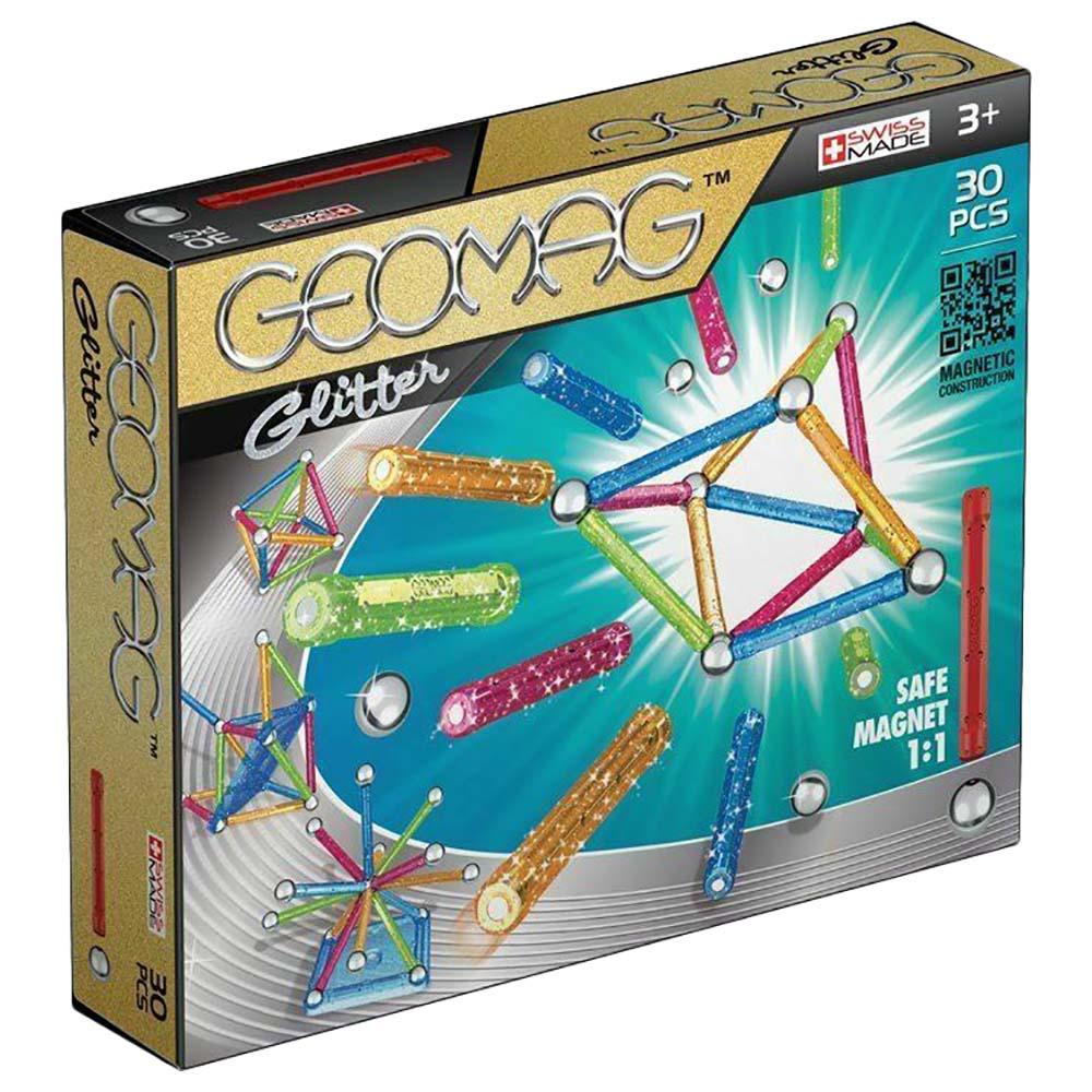 Geomag Glitter Magnetic Construction Set - 30 Pcs